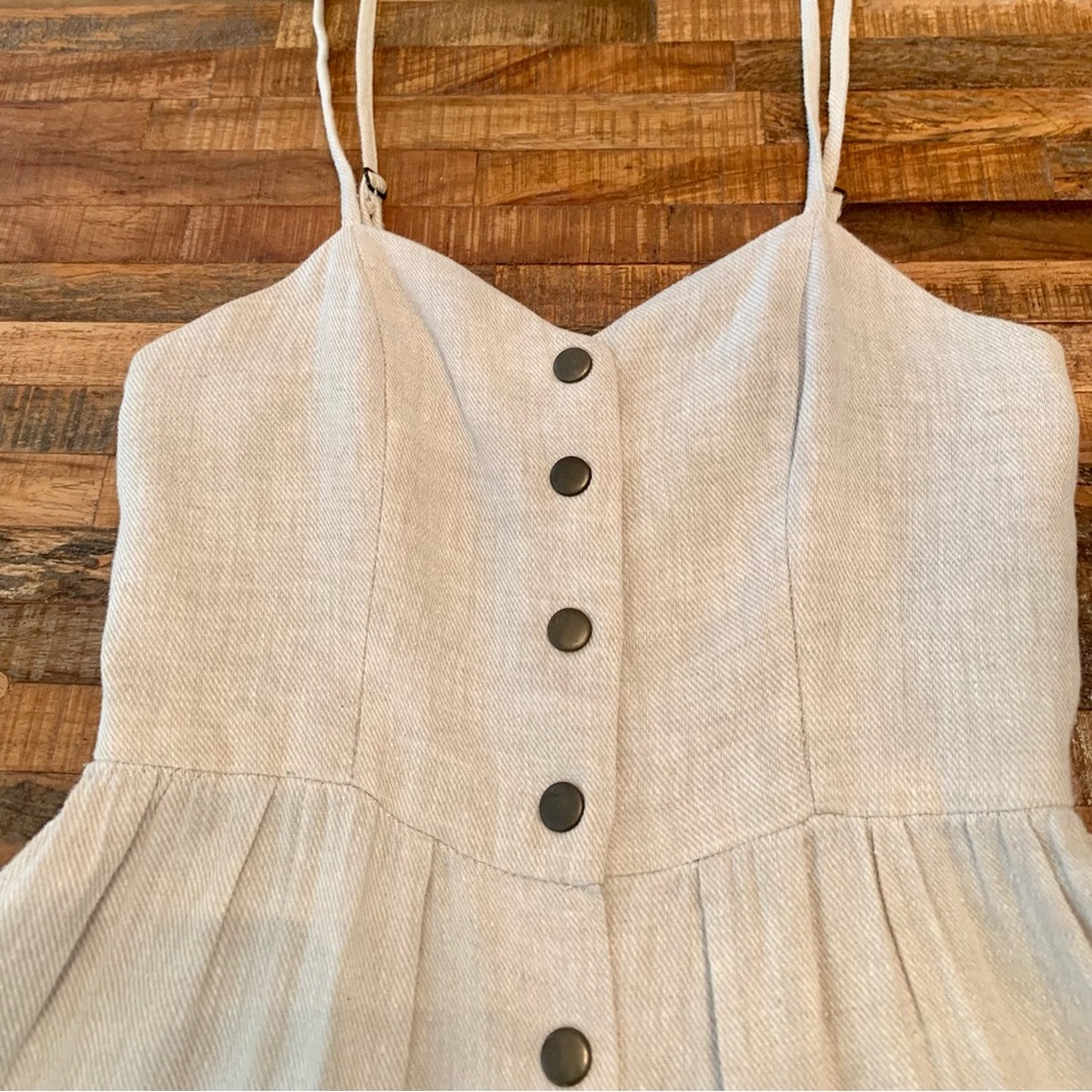 Urban Outfitters COPE Linen Blend Dress in a Natural Color sz XS - Picture 10 of 13